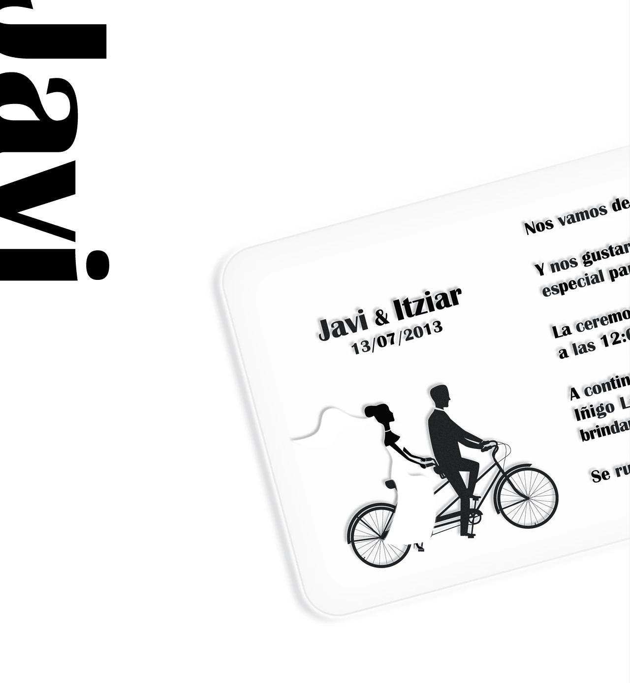 JAVI E ITZIAR | Invitación de Boda