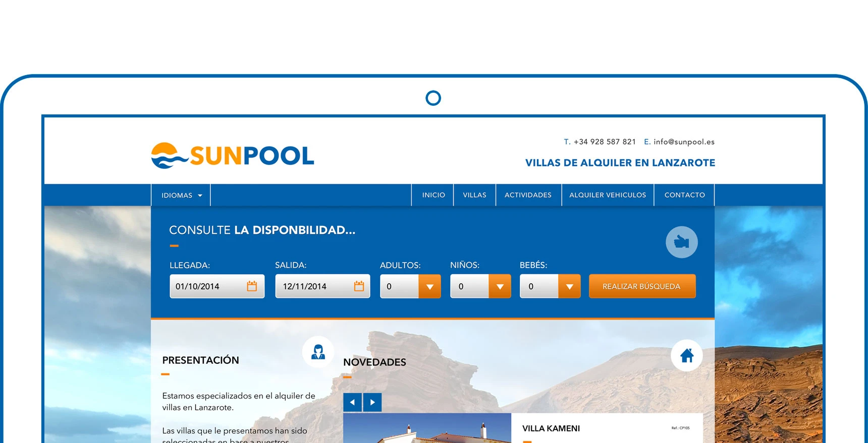 SUNPOOL DISEÑO WEB | MM CREATIVOS